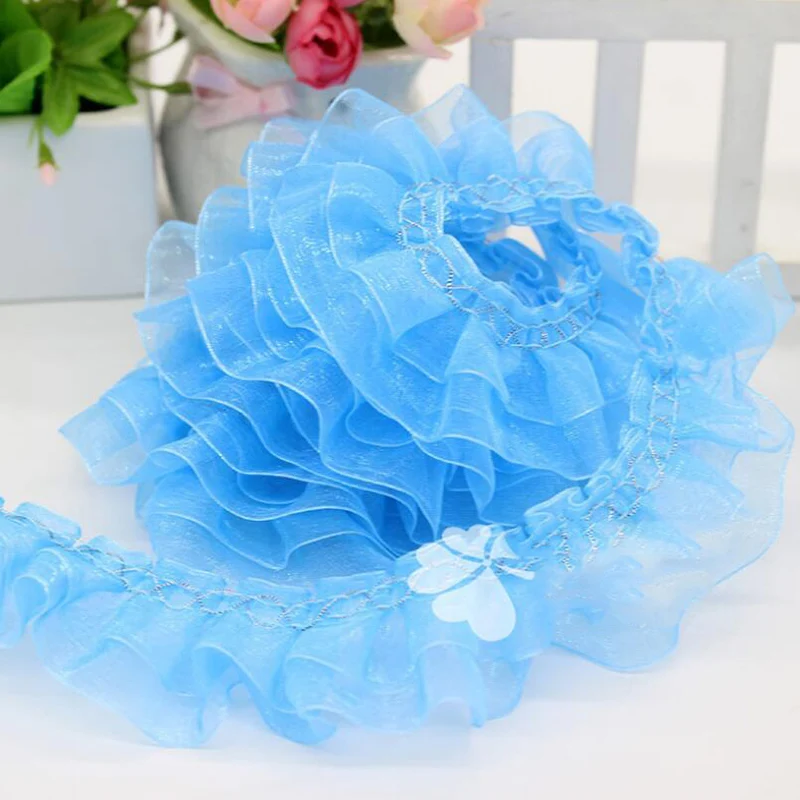 30Meters 4cm Width Ruffle Pleated Lace Trim Ribbon Fabric Edge Skirt Doll Sewing Hemline Red Yellow Purple
30Meters 4cm Width Ruffle Pleated Lace Trim Ribbon Fabric Edge Skirt Doll Sewing Hemline Red Yellow Purple
