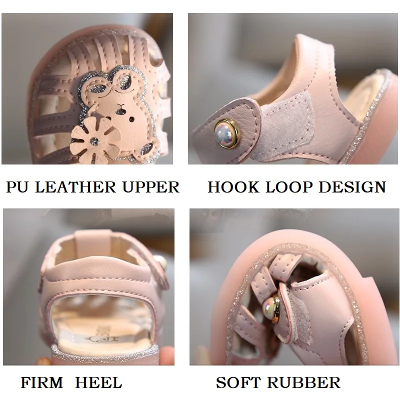 Baby Bling Sandals Summer Girls Shoes Children Cartoon Pu Rhinestones Pearl Princess Rubber Beach Sandals Toddler Kids Shoe 
Baby Bling Sandals Summer Girls Shoes Children Cartoon Pu Rhinestones Pearl Princess Rubber Beach Sandals Toddler Kids Shoe