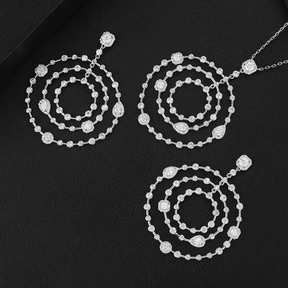 KellyBola Famous Brand Charms Round Earrings Necklace Wedding Jewelry Set For Women Statement Necklace Earrings Accessories
KellyBola Famous Brand Charms Round Earrings Necklace Wedding Jewelry Set For Women Statement Necklace Earrings Accessories