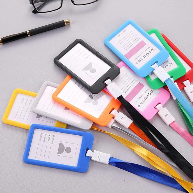 Work Card Holder With Rope Student Plastic Staff Name ID Card Employee Badge Work Certificate Identity Badge 1Pc
Work Card Holder With Rope Student Plastic Staff Name ID Card Employee Badge Work Certificate Identity Badge 1Pc