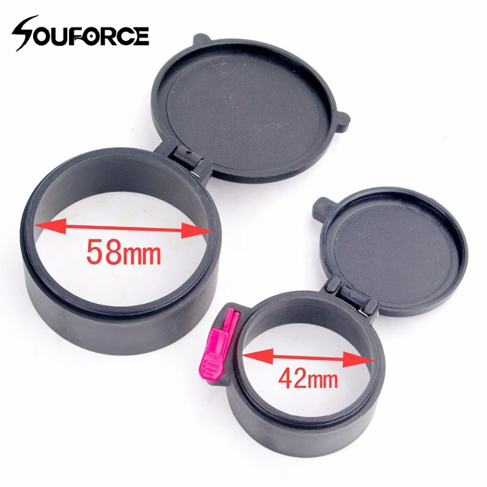 58mm and 42mm Anti-dust Scope Lens Cover Flip Cap Thumb Flip Open Lens Gun Cover Dustproof for Scope Rifle Hunting
58mm and 42mm Anti-dust Scope Lens Cover Flip Cap Thumb Flip Open Lens Gun Cover Dustproof for Scope Rifle Hunting
