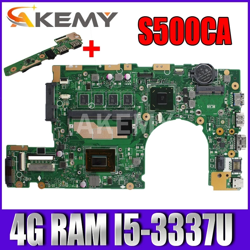 Akmey S400CA материнская плата для ноутбука Asus VivoBook S500CA S400C S500C оригинальная материнская плата 4GB-RAM I5-3317U Бесплатная плата
Akmey S400CA материнская плата для ноутбука Asus VivoBook S500CA S400C S500C оригинальная материнская плата 4GB-RAM I5-3317U Бесплатная плата