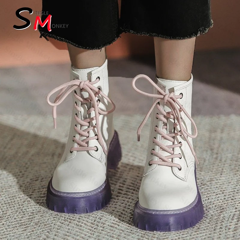 2021 Winter Fashion Platform Botas Low Heels Women Lace Up Ankle New Gladiator Motorcycle Shoes Warm Chelsea Snow Female Boots
2021 Winter Fashion Platform Botas Low Heels Women Lace Up Ankle New Gladiator Motorcycle Shoes Warm Chelsea Snow Female Boots