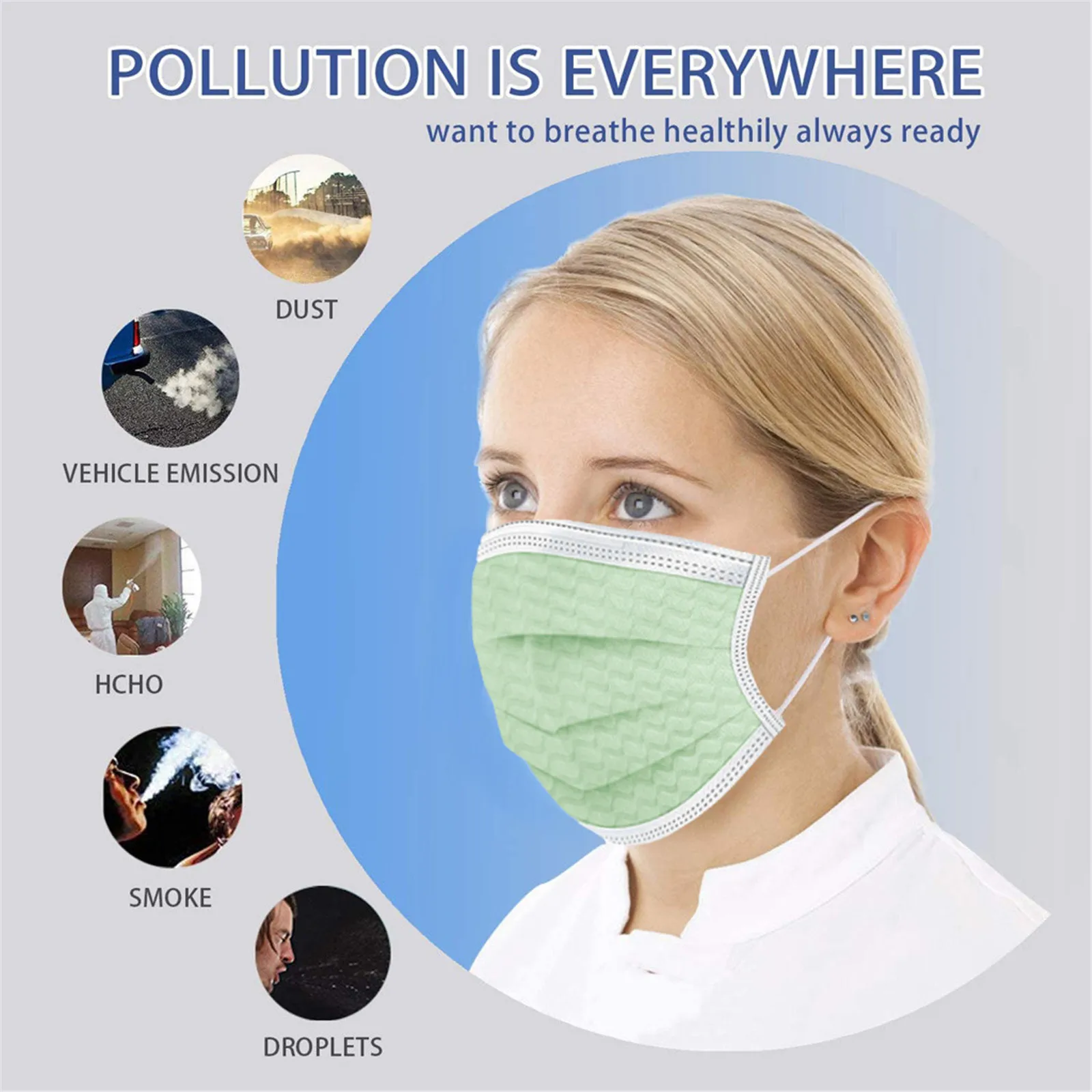 100pcs Adult Masks Disposable Nonwove 3 Layer Ply Filter Protective Face Mask Disposable Mouth Face Mask Breathable Facial Mask
100pcs Adult Masks Disposable Nonwove 3 Layer Ply Filter Protective Face Mask Disposable Mouth Face Mask Breathable Facial Mask