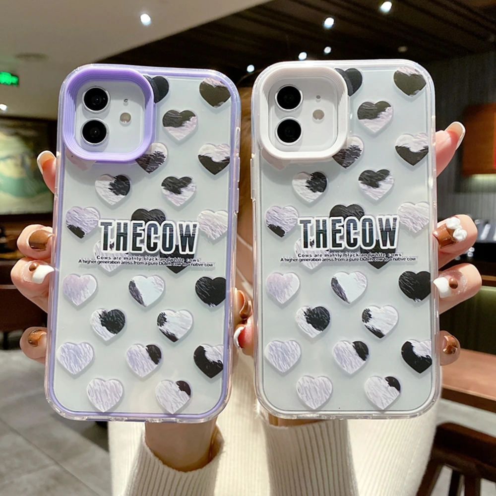 Phone Case For iPhone 13 12 11 6s 7 8 Plus X XR 11Pro XS Max Transparent Cute Cartoon Love Heart Soft triple For iPhone 12 Cover
Phone Case For iPhone 13 12 11 6s 7 8 Plus X XR 11Pro XS Max Transparent Cute Cartoon Love Heart Soft triple For iPhone 12 Cover