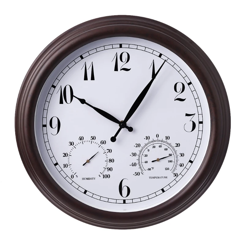 Garden Thermometer Clock 15'' Outdoor Retro Wall Decorative Vintage Hanging Clock
Garden Thermometer Clock 15'' Outdoor Retro Wall Decorative Vintage Hanging Clock