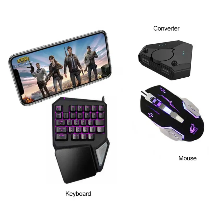 Keyboard Game Controller, Mouse Converter Kit, Bluetooth 5.0, Mobile Controller for IOS and Android
Keyboard Game Controller, Mouse Converter Kit, Bluetooth 5.0, Mobile Controller for IOS and Android