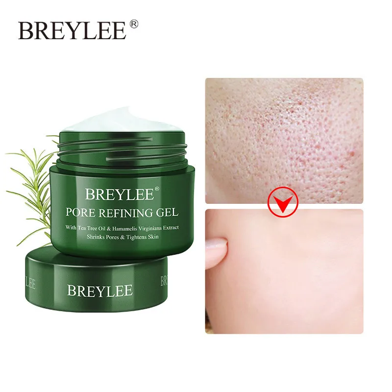 

BREYLEE Pore Refining Gel Shrink Pores Cream Serum Moisturizing Firming Dry Skin Care Anti Aging Oil Control Facial Essence 40g