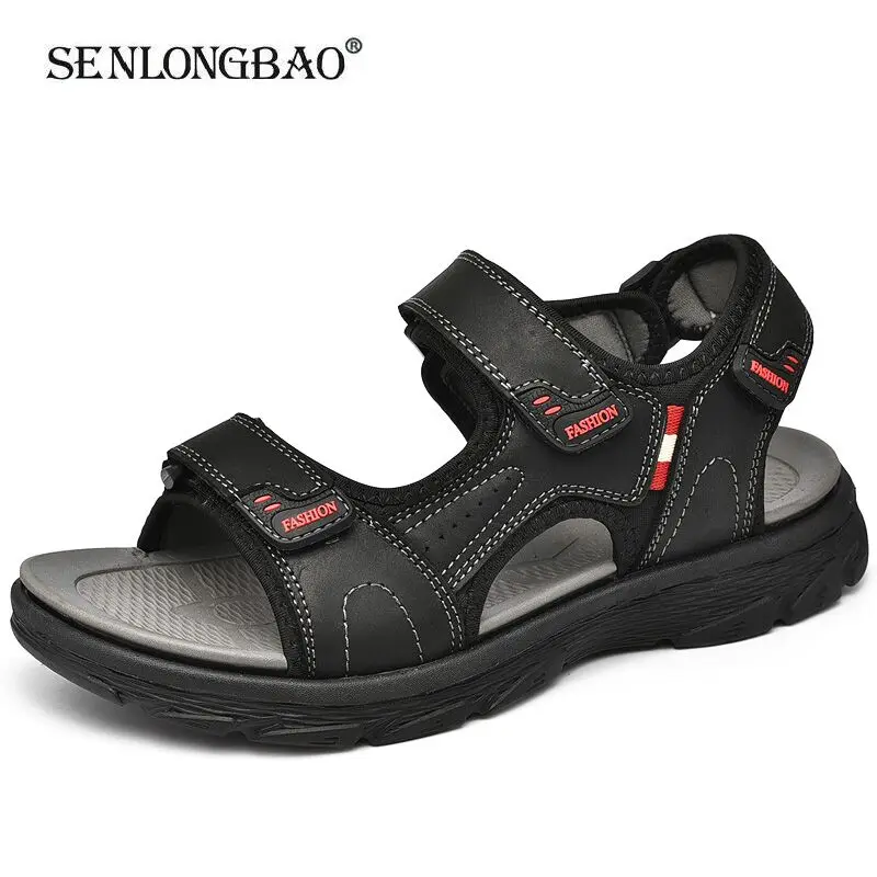 Summer Genuine Leather Men's Sandals Outdoor Handmade Beach Sandals Lightweight Wading Men's Slippers Fashion Sneakers Size 46
Summer Genuine Leather Men's Sandals Outdoor Handmade Beach Sandals Lightweight Wading Men's Slippers Fashion Sneakers Size 46