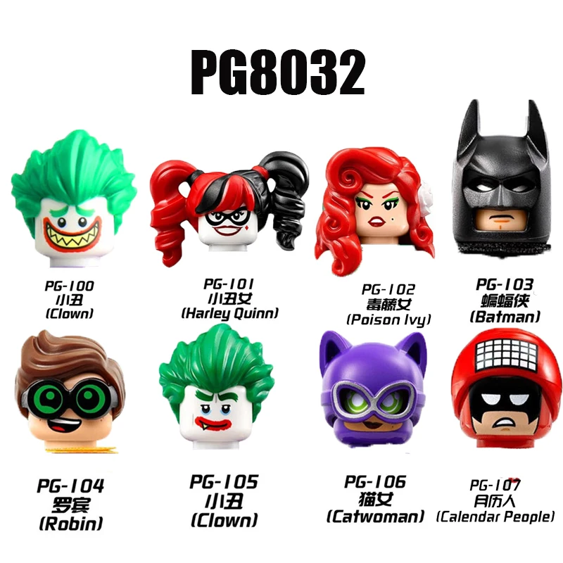 Single heroes Movies Series Donna Troy Joker Mini Action Figures Head accessories Building Blocks toys PG8032
Single heroes Movies Series Donna Troy Joker Mini Action Figures Head accessories Building Blocks toys PG8032