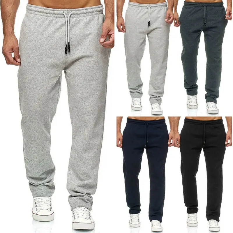 Mens Tracksuit Bottoms Straight Leg Joggers Plain Running Sports Pants Trousers
Mens Tracksuit Bottoms Straight Leg Joggers Plain Running Sports Pants Trousers