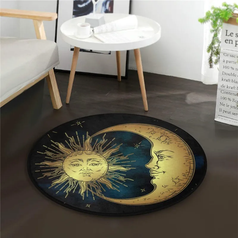 Round Sun Moon Stars Plant Carpet Flannel Modern Fashion Rug Indoor Home Decoration Mat
Round Sun Moon Stars Plant Carpet Flannel Modern Fashion Rug Indoor Home Decoration Mat