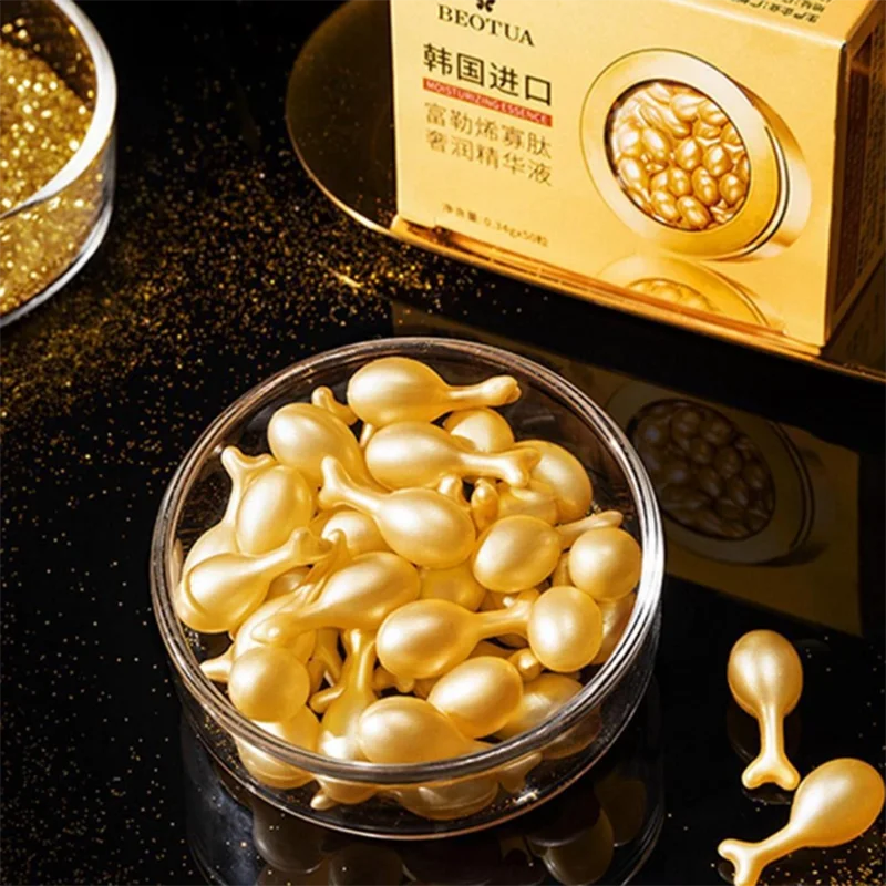 50Pcs Gold Capsules Fullerene Face Serum Anti-Wrinkle Essence Capsules Oligopeptide Moisturizing Essence Soothing Skin Repair
50Pcs Gold Capsules Fullerene Face Serum Anti-Wrinkle Essence Capsules Oligopeptide Moisturizing Essence Soothing Skin Repair