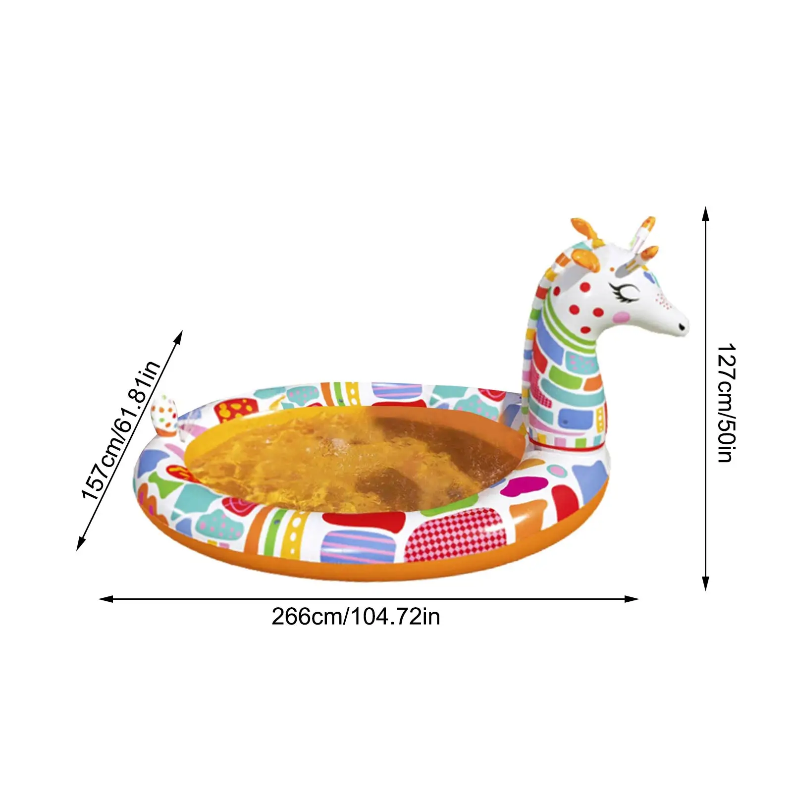 Summer Lovely Inflatable Giraffe Swim Pool Thickened Water Spray Play Center For Kids
Summer Lovely Inflatable Giraffe Swim Pool Thickened Water Spray Play Center For Kids