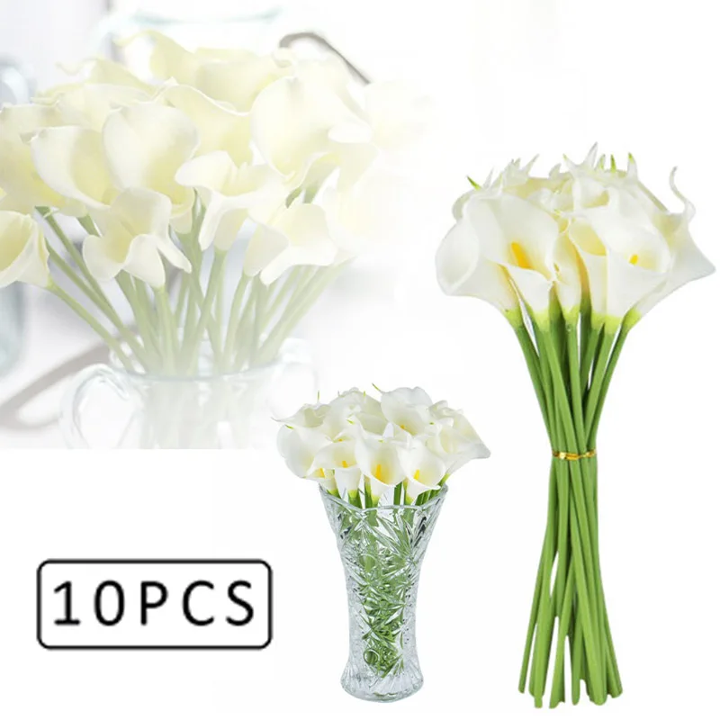 10pcs Artificial Decoration Calla Lily Flowers Single Long Stem Bouquet Real Table Decoration Home Decor
10pcs Artificial Decoration Calla Lily Flowers Single Long Stem Bouquet Real Table Decoration Home Decor