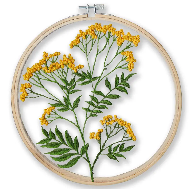 DIY Mesh Embroidery Kit with Bamboo Hoop Flowers Painting Handicrafts Embroidery Kit Cross Stitch Kit for Beginner
DIY Mesh Embroidery Kit with Bamboo Hoop Flowers Painting Handicrafts Embroidery Kit Cross Stitch Kit for Beginner
