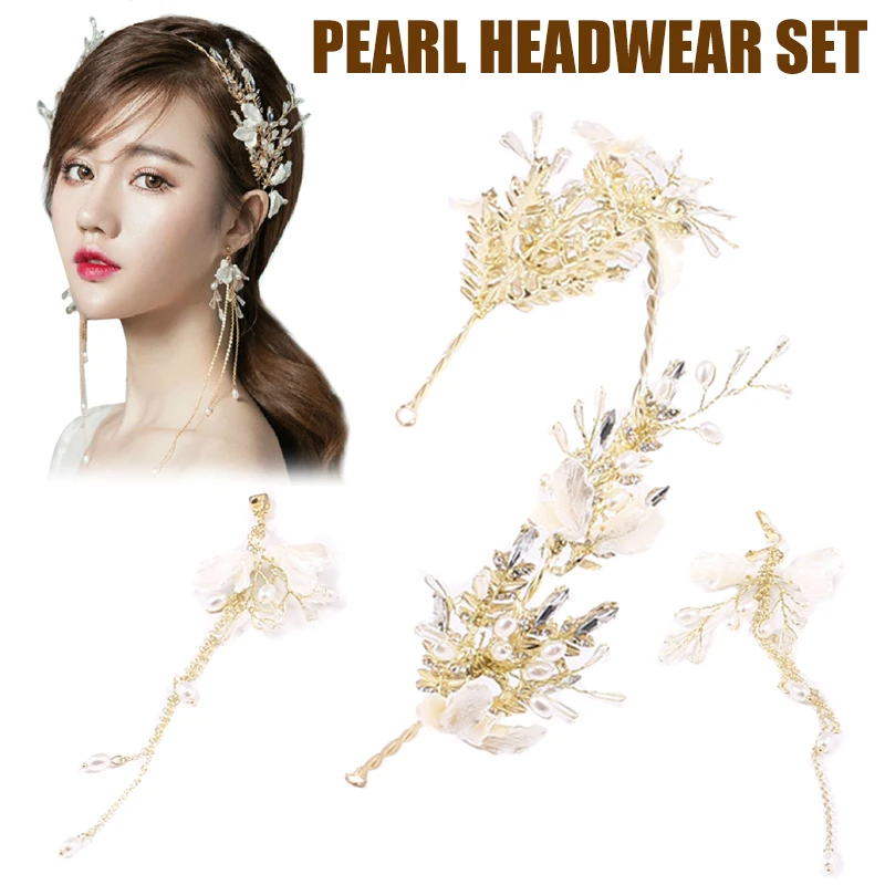 Elegant Bridal Wedding Hair Accessories Shell Flower Girl Headband Earrings Set Hair Jewelry Accessories BJStore
Elegant Bridal Wedding Hair Accessories Shell Flower Girl Headband Earrings Set Hair Jewelry Accessories BJStore