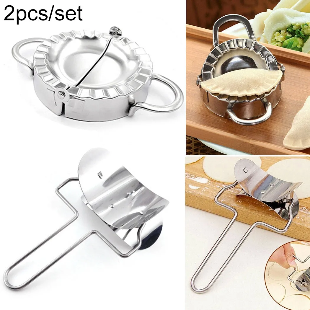 2pcs/Set Stainless Steel Dumpling Mould Maker Slicer Cutter Lazy Must-Ravioli Making Mold DIY Pie Pastry Kitchen Baking Tool
2pcs/Set Stainless Steel Dumpling Mould Maker Slicer Cutter Lazy Must-Ravioli Making Mold DIY Pie Pastry Kitchen Baking Tool