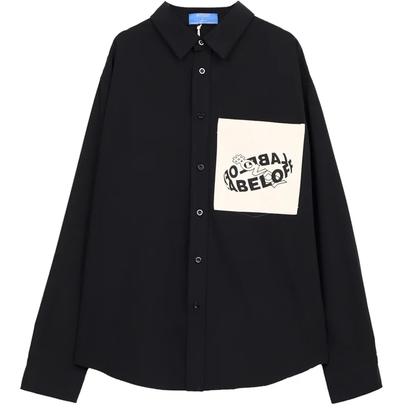 Men/Women Fall Winter Spring NEW Loose Long Sleeve Cool Hip Hop High Street BF Style Ins Hot Casual Black Shirt 
Men/Women Fall Winter Spring NEW Loose Long Sleeve Cool Hip Hop High Street BF Style Ins Hot Casual Black Shirt