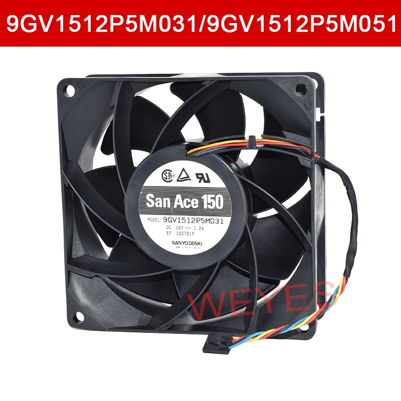 Оригинальные для 9GV1512P5M031 9GV1512P5M051 15050 15 см 150 мм DC 12V 1.2A высокая скорость вентилятора