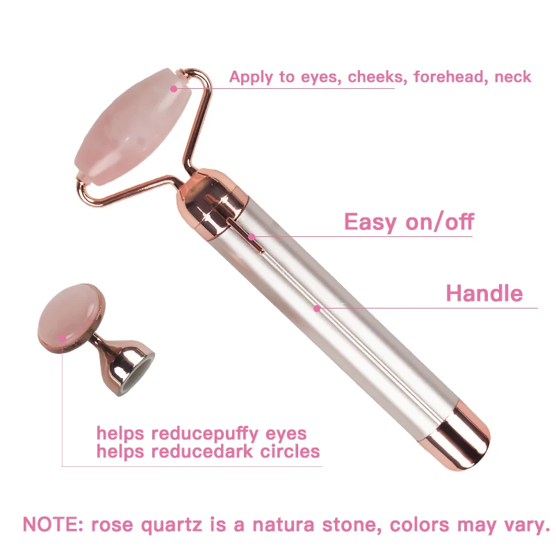 массажер для лица ролик массажный нефрит роллер face massage roller роликовый jade facial massager