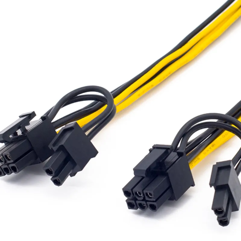 6-pin To 2x 6+2-pin 6-pin To Double 8pin Practical Portable Video Card Power Supply Line
6-pin To 2x 6+2-pin 6-pin To Double 8pin Practical Portable Video Card Power Supply Line