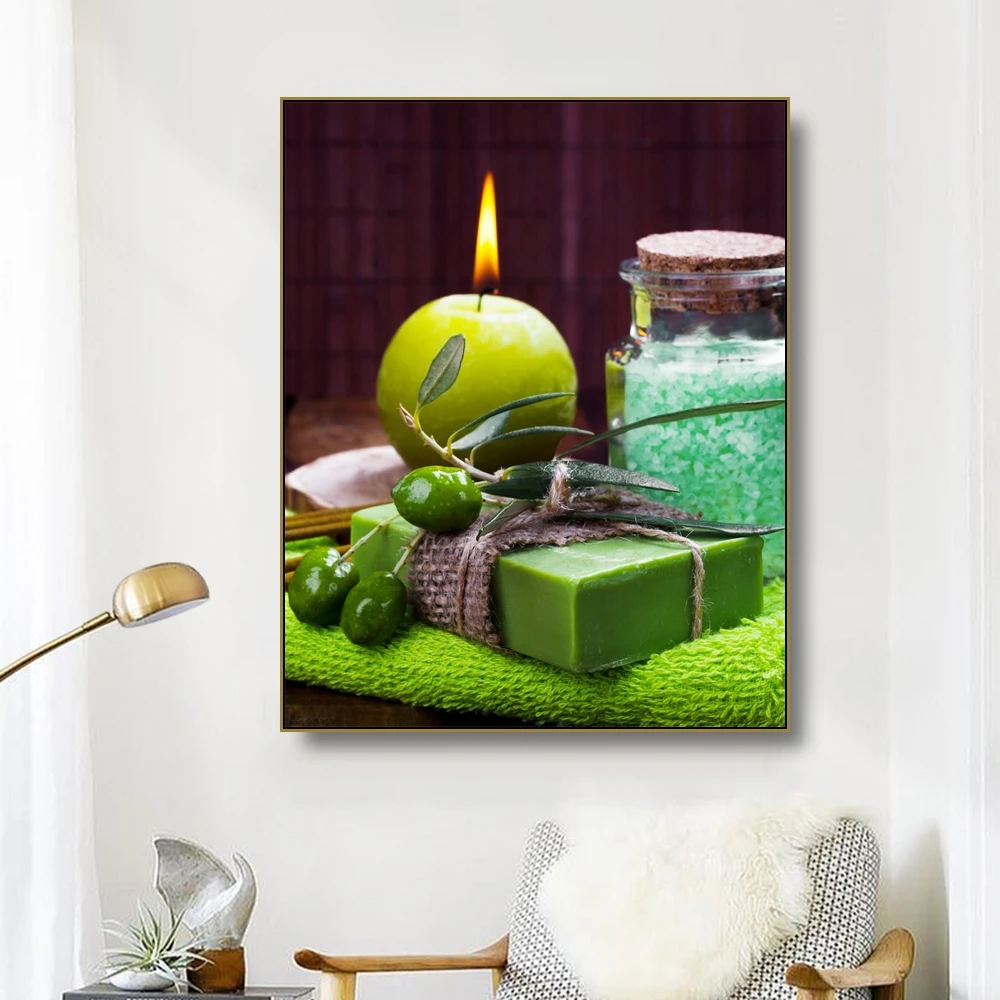 Canvas Art Painting SPA Bamboo Stacked stones Bath salt Candle Poster Wall Decor Modern Home Decoration For Living room Bathroom
Canvas Art Painting SPA Bamboo Stacked stones Bath salt Candle Poster Wall Decor Modern Home Decoration For Living room Bathroom