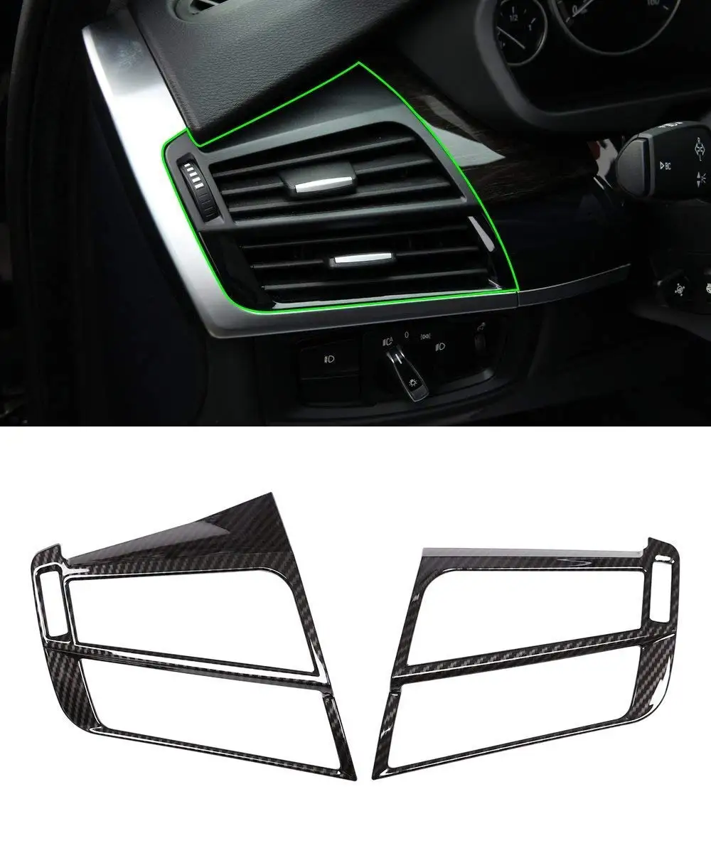 Car Side Air Conditioning Outlet Vent Cover for BMW X5 F15 X6 F16 2014-2017 Carbon Fiber Style Accessories 2Pcs/Set
Car Side Air Conditioning Outlet Vent Cover for BMW X5 F15 X6 F16 2014-2017 Carbon Fiber Style Accessories 2Pcs/Set