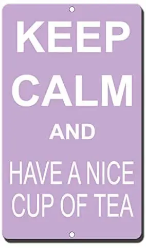 Crysss Keep Calm and Have A Nice Cup of Tea Novelty Funny 12 X 8 Inches Metal Sign
Crysss Keep Calm and Have A Nice Cup of Tea Novelty Funny 12 X 8 Inches Metal Sign