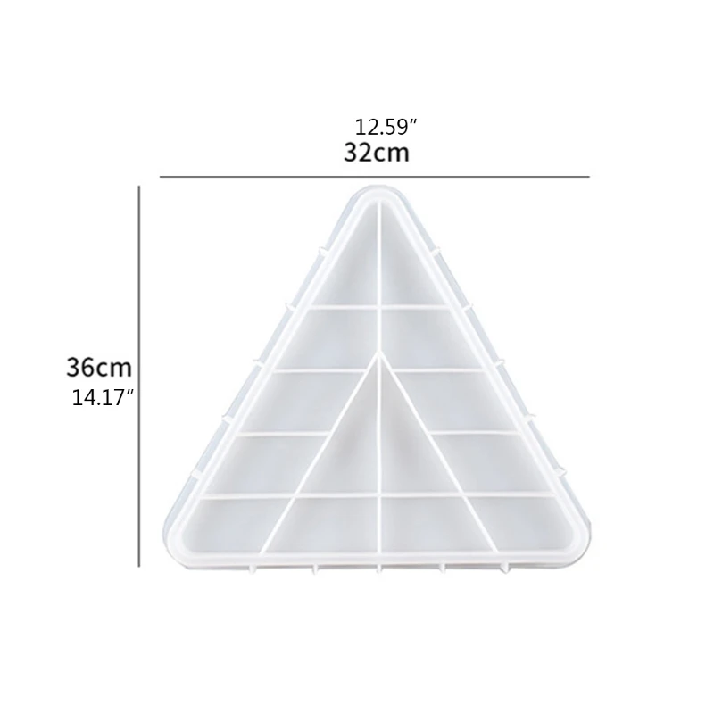 J60E Multi-purpose Triangle Platter Epoxy Resin Mold Fruit Nut Storage Tray Silicone Mould DIY Crafts Home Decorations Mold
J60E Multi-purpose Triangle Platter Epoxy Resin Mold Fruit Nut Storage Tray Silicone Mould DIY Crafts Home Decorations Mold