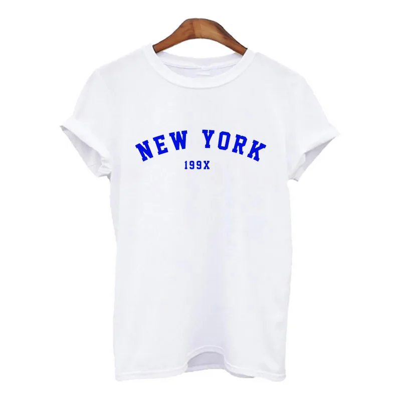 New York Letter Printing 2021 Hot Summer Women Harajuku Women tshirts Simple white T-shirt For Lady Hipster shirt Feamle
New York Letter Printing 2021 Hot Summer Women Harajuku Women tshirts Simple white T-shirt For Lady Hipster shirt Feamle