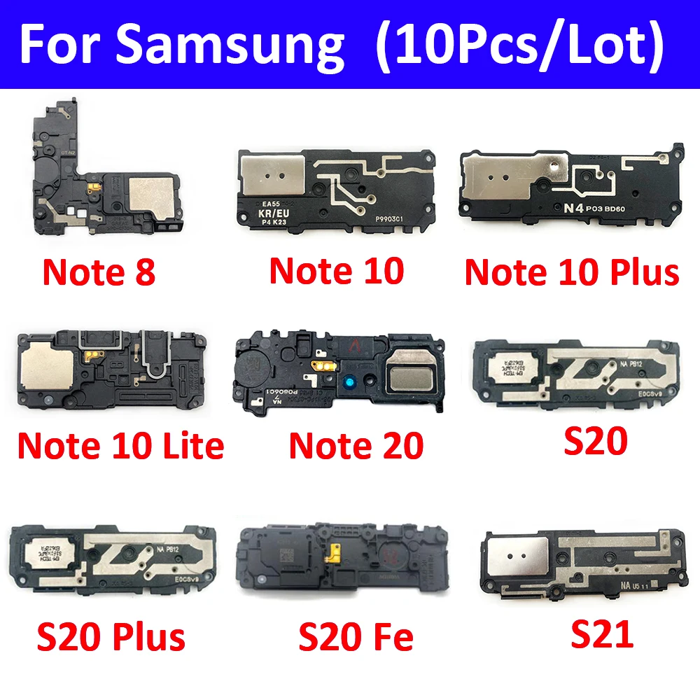 

10Pcs Loud Speaker Buzzer Ringer Loudspeaker Flex Cable For Samsung Galaxy S9 S10 5G S10e S20 Fe Plus S21 Note 8 10 20 Plus Lite