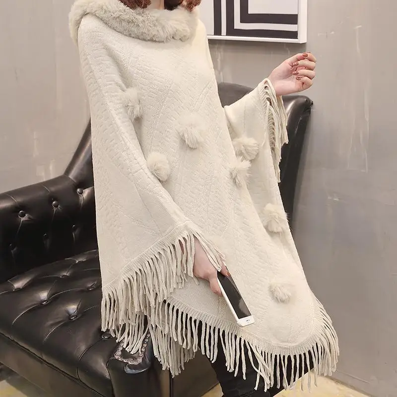Faux Mink Spring And Autumn Plus Size Cape Shawl Bat Shirt Female Fur Collar Fur Coat Mid-length Sweater Coat
Faux Mink Spring And Autumn Plus Size Cape Shawl Bat Shirt Female Fur Collar Fur Coat Mid-length Sweater Coat