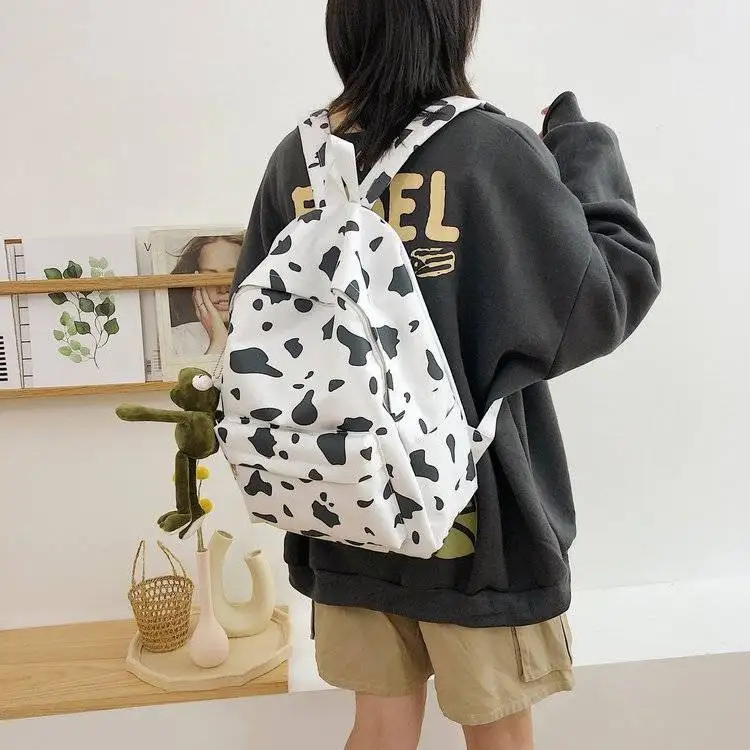Cute Milk Cow Printing Women's Backpack Canvas Travel Mochila Women School Backpacks for Teenager Girls Fashion Rucksack
Cute Milk Cow Printing Women's Backpack Canvas Travel Mochila Women School Backpacks for Teenager Girls Fashion Rucksack