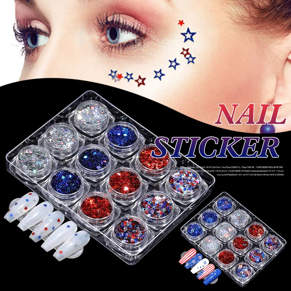 4/12 Pcs Nail Glitter Sequins Colorful 3d Star Sparkle Glitter Easy Use Decals Nail Art Decoration Manicure Tips For Diy Salon
4/12 Pcs Nail Glitter Sequins Colorful 3d Star Sparkle Glitter Easy Use Decals Nail Art Decoration Manicure Tips For Diy Salon