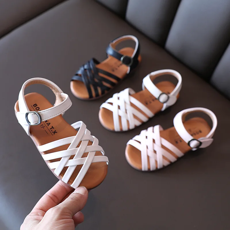 Kids Sandals Girls Sandals Children Summer Shoes 2021 New Hot Cut-outs Princess Sweet Soft Leather Sandals Flat Heel E04222
Kids Sandals Girls Sandals Children Summer Shoes 2021 New Hot Cut-outs Princess Sweet Soft Leather Sandals Flat Heel E04222