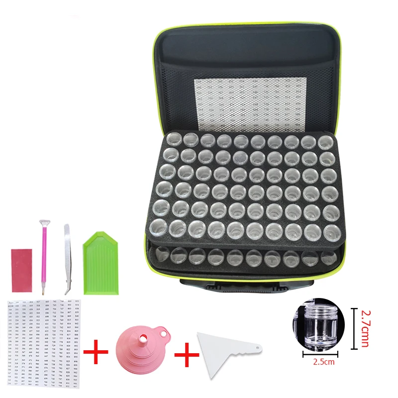 5d Diamond Painting 120 Bottles Accessories tools Storage Box Carry Case diamant painting tools Container Bag
5d Diamond Painting 120 Bottles Accessories tools Storage Box Carry Case diamant painting tools Container Bag