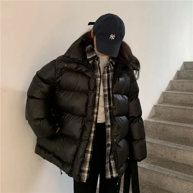 Women Korean Loose Thick Cotton Down Jackets Warm Bread Coat Ladies Winter Solid Casual Simple Jacket All-match Fashion Overcoat
Women Korean Loose Thick Cotton Down Jackets Warm Bread Coat Ladies Winter Solid Casual Simple Jacket All-match Fashion Overcoat