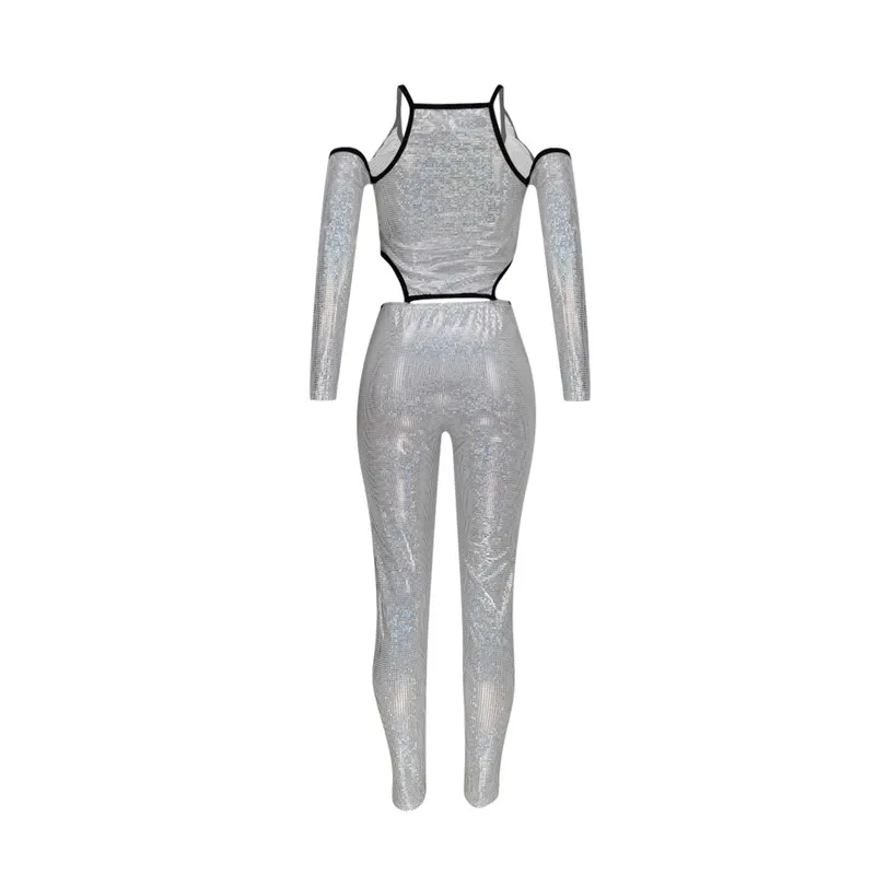 ThornTree 2021 Sexy Jumpsuit Hollow Out Long Sleeve V-neck Off Shoulder Sparkly Romper One-piece Clubwear Deep V-neck Playsuit
ThornTree 2021 Sexy Jumpsuit Hollow Out Long Sleeve V-neck Off Shoulder Sparkly Romper One-piece Clubwear Deep V-neck Playsuit