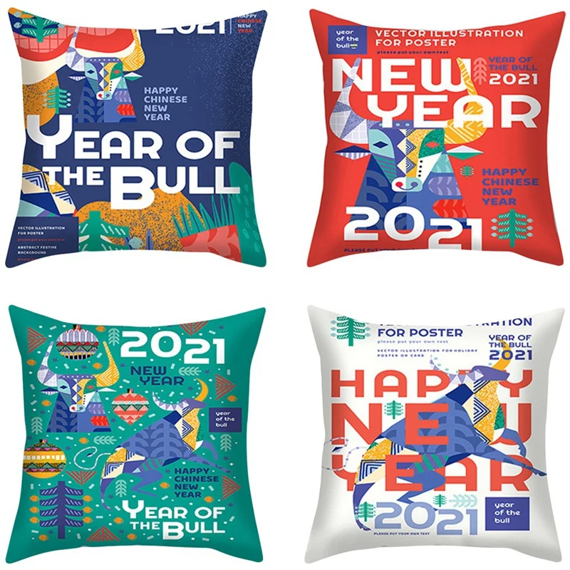 New Year Throw Pillow Covers, Decorative Outdoor Farmhouse New Year Pillow Shams Cases Slipcovers for Couch Sofa
New Year Throw Pillow Covers, Decorative Outdoor Farmhouse New Year Pillow Shams Cases Slipcovers for Couch Sofa