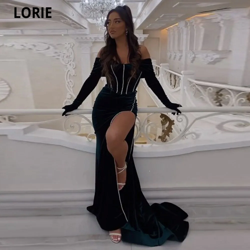 LORIE Deep Green Long Prom Dresses 2022 Side Slit Split Long Short Sleeves Modern Formal Evening Party Dress Robes De Cocktail
LORIE Deep Green Long Prom Dresses 2022 Side Slit Split Long Short Sleeves Modern Formal Evening Party Dress Robes De Cocktail