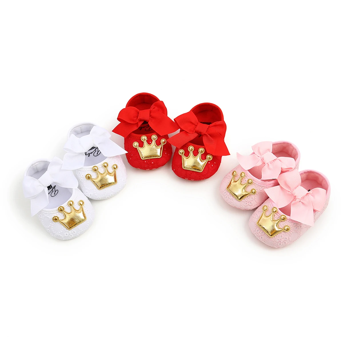 Baby Girl Cute Princess Crib Shoes with Crown Headhand 0-18M Newborn Infant Toddler Anti-slip Soft Sole Prewalkers First Walkers
Baby Girl Cute Princess Crib Shoes with Crown Headhand 0-18M Newborn Infant Toddler Anti-slip Soft Sole Prewalkers First Walkers