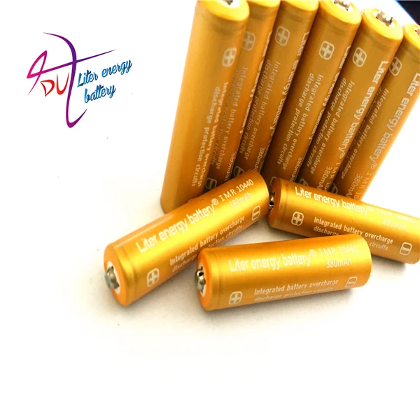 

Liter energy battery 2pcs TrustFire 3.7V 380mAh High Capacity 10440 Li-ion Rechargeable for LED Flashlights Laptop Batteries