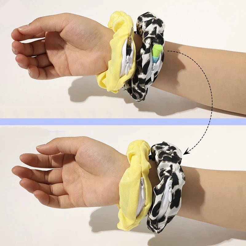 2020 Novelty Design Zipper Scrunchies Leopard Women Hair Ropes Elastic Hairbands Pocket Scrunchie Satin Hair Ties Accessories
2020 Novelty Design Zipper Scrunchies Leopard Women Hair Ropes Elastic Hairbands Pocket Scrunchie Satin Hair Ties Accessories