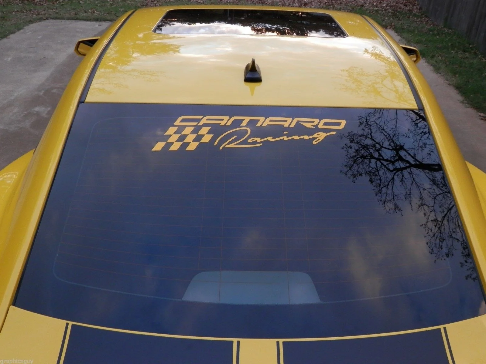 For Camaro Decal, Windshield graphic, Back glass, Graphic, Sticker