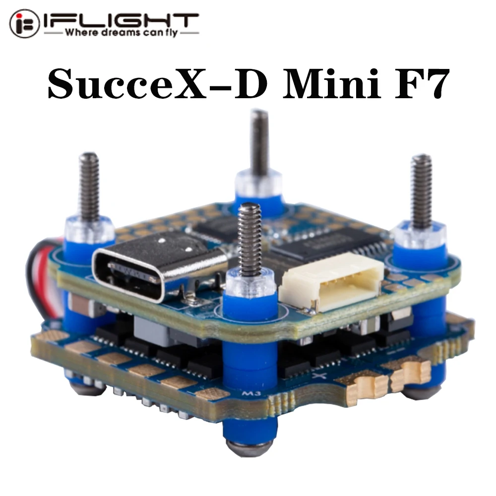 iFlight SucceX-D Mini F7 TwinG Stack w/SucceX-D F7 Mini flight controller/SucceX-D Mini 40A 2-6S 4 in 1 ESC for FPV DJI Air Unit
iFlight SucceX-D Mini F7 TwinG Stack w/SucceX-D F7 Mini flight controller/SucceX-D Mini 40A 2-6S 4 in 1 ESC for FPV DJI Air Unit