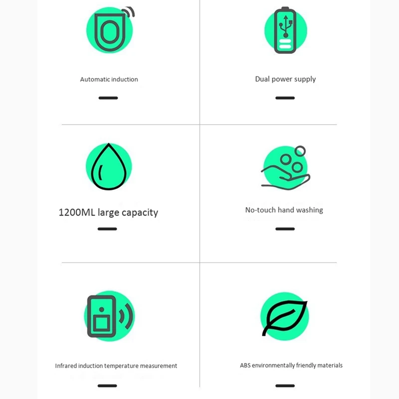 2 in 1 Infrared Thermometer Automatic LED Soap Dispenser Wall-Mounted Non-Contact Soap Dispenser and Thermometer
2 in 1 Infrared Thermometer Automatic LED Soap Dispenser Wall-Mounted Non-Contact Soap Dispenser and Thermometer