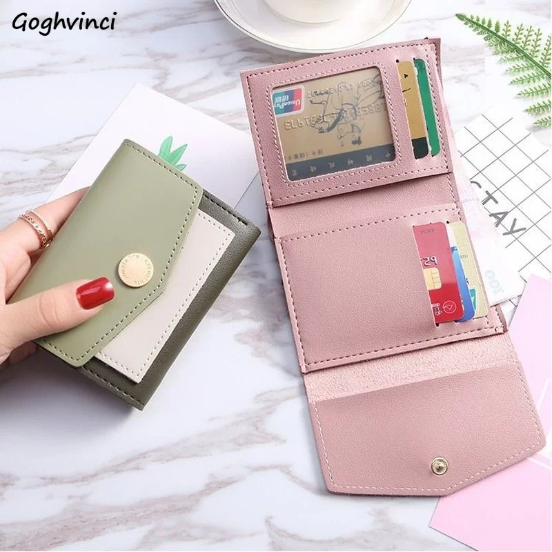 Women Foldable Wallets Basic Patchwork PU Leather Money Bag Short Style Tender Hasp Mujer Purse Photo Holder Credit Card Storage
Women Foldable Wallets Basic Patchwork PU Leather Money Bag Short Style Tender Hasp Mujer Purse Photo Holder Credit Card Storage