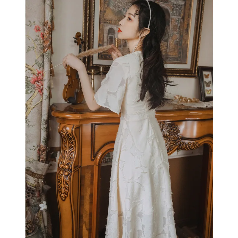 Elegant Costumes New Middle Ages Palace Style Vintage Fashion Long Sleeve Solid Color Modest Dress Fashion New Women Long Dress
Elegant Costumes New Middle Ages Palace Style Vintage Fashion Long Sleeve Solid Color Modest Dress Fashion New Women Long Dress