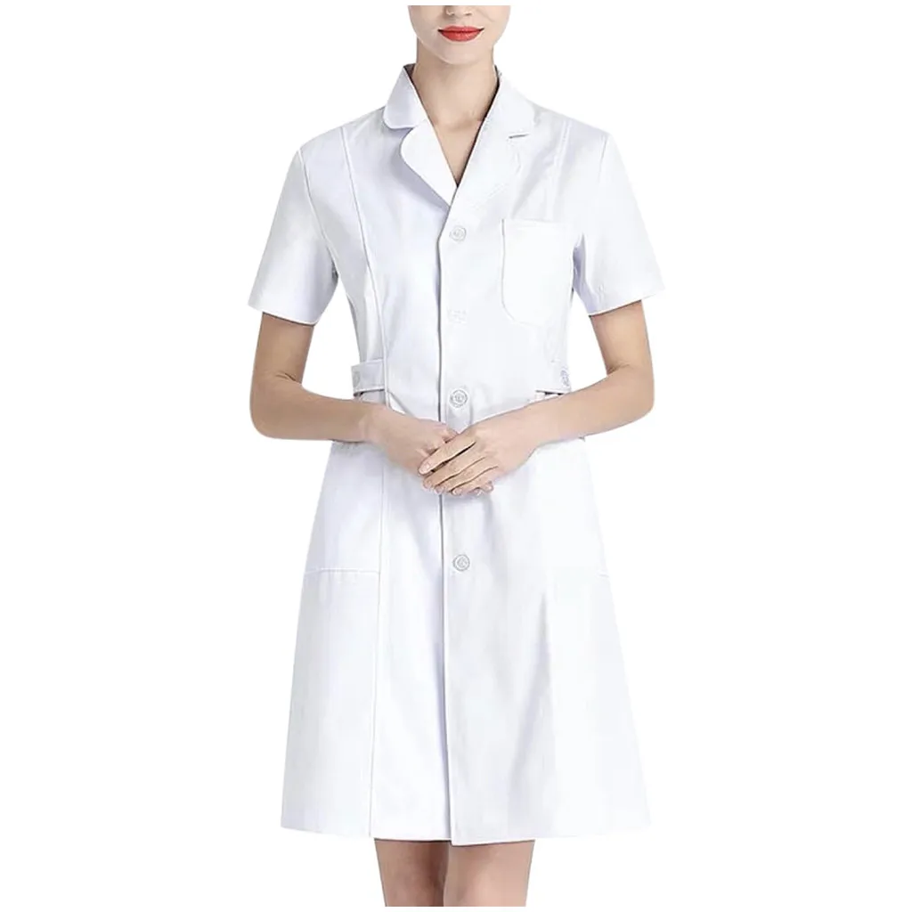 Women's Button Front Scrubs Dress Ladies Blossom Tunic Health Beauty Spa Workwear Healthcare Uniform Nursing Gown A50
Women's Button Front Scrubs Dress Ladies Blossom Tunic Health Beauty Spa Workwear Healthcare Uniform Nursing Gown A50